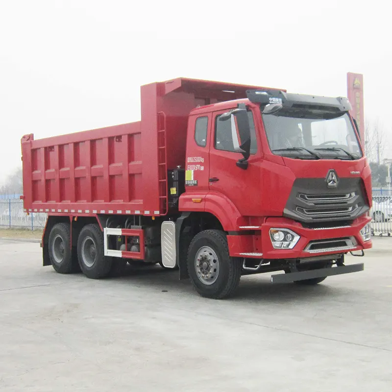 Sinotruk Howo 6×4 টিপার ট্রাক ইউরো II 371hp 20cbm ডাম্প বক্স